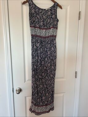 Raindrops by Papillon Mixed Paisley Maxi Dress